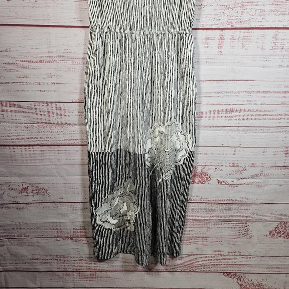 Anthro Ranna Gil Embroidered Lotus Jumpsuit - Picture 4 of 15